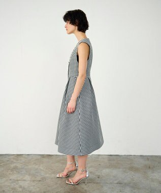 GRACE CONTINENTAL チェックジャンパースカート ブラック