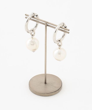 GRACE CONTINENTAL パールリングイヤークリップ シルバー