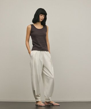 GRACE CONTINENTAL ポンチイージーパンツ ホワイト