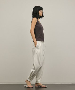 GRACE CONTINENTAL ポンチイージーパンツ ホワイト