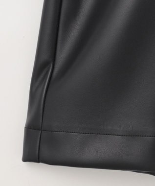 GRACE CONTINENTAL フェイクレザーミニスカート ブラック