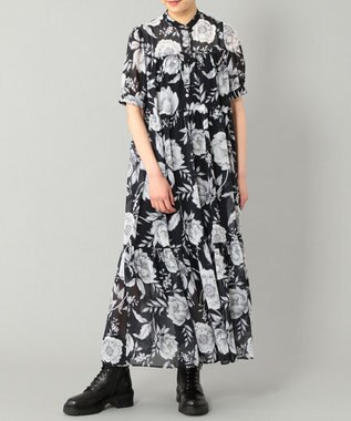 モノトーンフラワープリントワンピース Grace Continental Grace Continental グレースコンチネンタル 通販