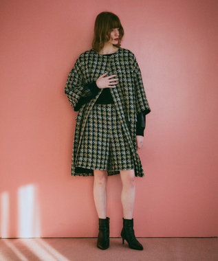 GRACE CONTINENTAL レーススリーブトップ ブラック