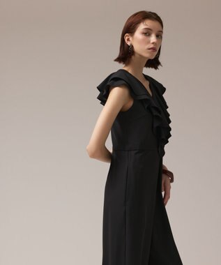 GRACE CONTINENTAL フリルサロペット ブラック