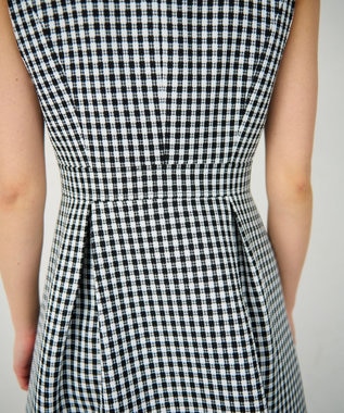 GRACE CONTINENTAL チェックジャンパースカート ブラック