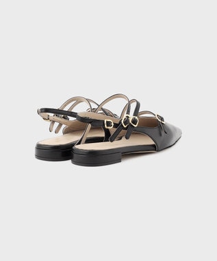 GRACE CONTINENTAL CORSO ROMA ラインフラットサンダル ブラック