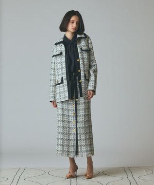 グレースコンチネンタル　半額以下‼️ 結婚式　ツイードコート フェザーチェックツイードコート / GRACE CONTINENTAL | GRACE