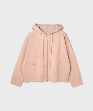 GRACE CONTINENTAL フォルムニットパーカー ピンク