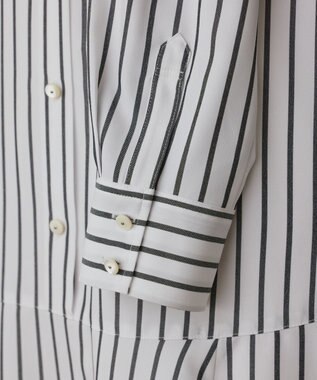 GRACE CONTINENTAL ストライプシャツワンピース ホワイト