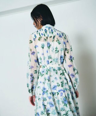 GRACE CONTINENTAL グラデフラワープリントワンピース キナリ