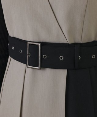 GRACE CONTINENTAL プリーツジャンパースカート ベージュ