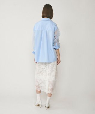 GRACE CONTINENTAL レースレイヤードスカート ホワイト