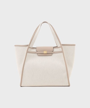 GRACE CONTINENTAL フラップトートバッグ ベージュ