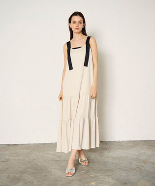 GRACE CONTINENTAL ティアードロングワンピース キナリ