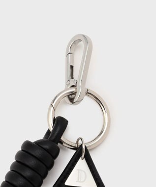 GRACE CONTINENTAL レザーチャーム ブラック