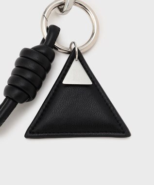 GRACE CONTINENTAL レザーチャーム ブラック