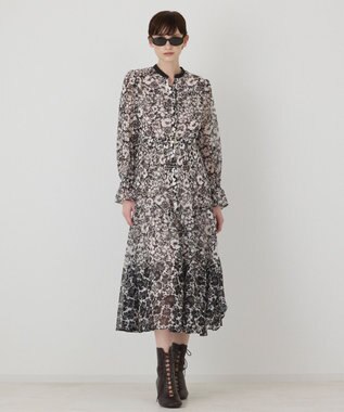 GRACE CONTINENTAL アーバンボタニカルワンピース ベージュ