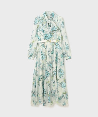 GRACE CONTINENTAL フラワーレイヤーワンピース キナリ