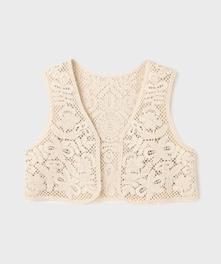 GRACE CONTINENTAL メッシュembジレ キナリ