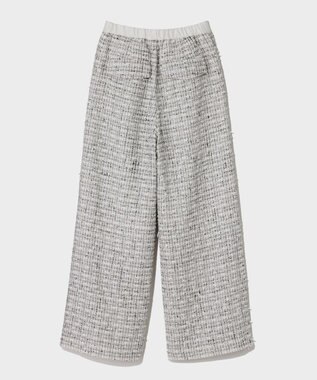 GRACE CONTINENTAL ツイードイージーパンツ ホワイト