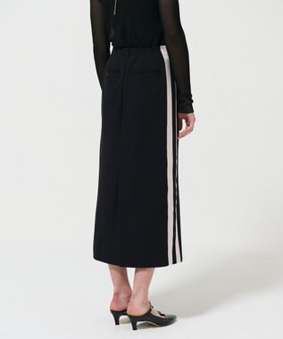 GRACE CONTINENTAL サイドラインジャージスカート ブラック