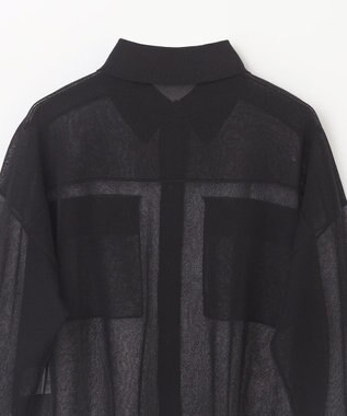 GRACE CONTINENTAL ニットシアーシャツ ブラック