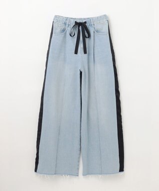 GRACE CONTINENTAL デニムワイドイージーパンツ サックス