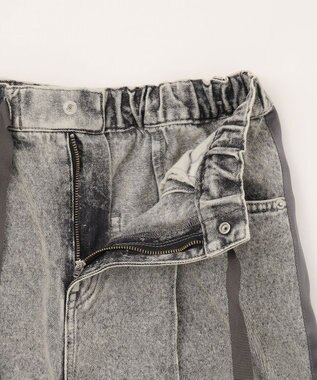 GRACE CONTINENTAL デニムワイドイージーパンツ グレー