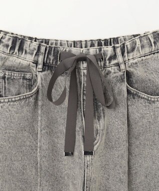 GRACE CONTINENTAL デニムワイドイージーパンツ グレー