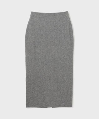 GRACE CONTINENTAL クーマラムニットスカート グレー