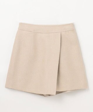 GRACE CONTINENTAL ツイードラップショートパンツ ベージュ