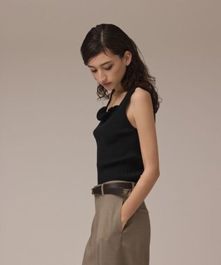 GRACE CONTINENTAL ボリュームバックルベルト ダークブラウン