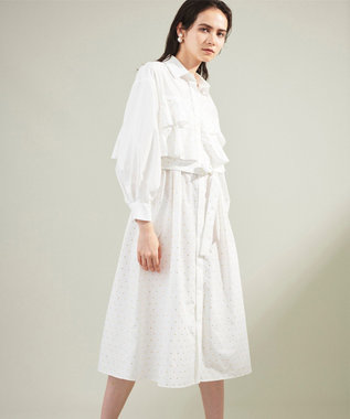 箔ドットシャツドレス / GRACE CONTINENTAL | GRACE CONTINENTAL 箔ドットシャツドレス / GRACE CONTINENTAL | GRACE CONTINENTAL
