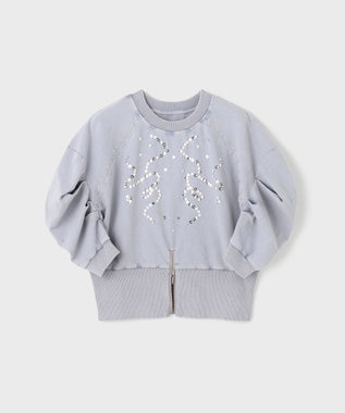 GRACE CONTINENTAL ピグメントショートトップ ブルー