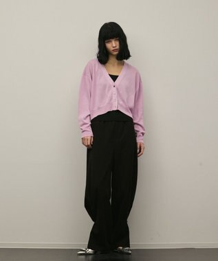 GRACE CONTINENTAL スリーブスリットニットカーディガン ピンク