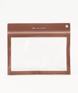 GRACE CONTINENTAL Fabricシェルポーチ グリーン