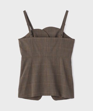 GRACE CONTINENTAL フロントウェーブキャミ ブラウン