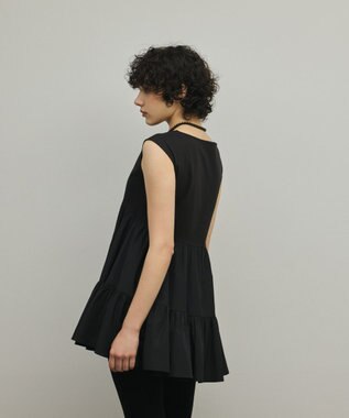 GRACE CONTINENTAL フレア切替カットトップ ブラック