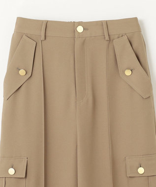 GRACE CONTINENTAL バックサテンカーゴパンツ カーキ