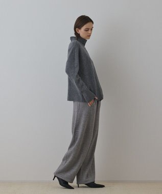 GRACE CONTINENTAL ウールオーバーニットトップ グレー