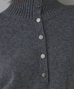 GRACE CONTINENTAL ウールオーバーニットトップ グレー