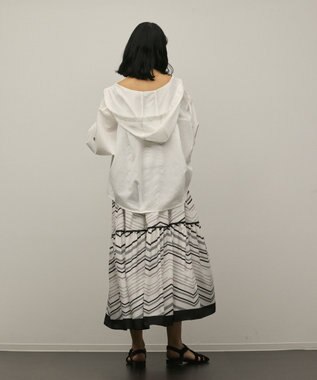 GRACE CONTINENTAL フードシャツ ホワイト