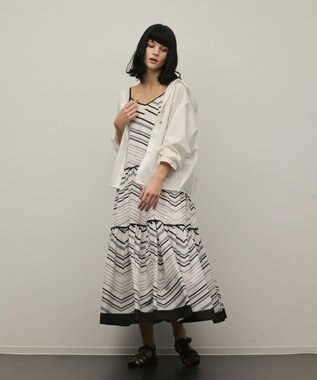 GRACE CONTINENTAL フードシャツ ホワイト