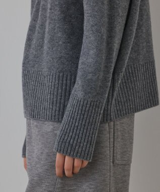 GRACE CONTINENTAL ウールオーバーニットトップ グレー