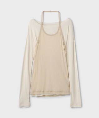GRACE CONTINENTAL シアーレイヤードカットトップ キナリ