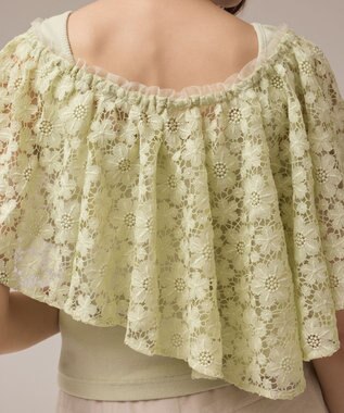 GRACE CONTINENTAL レースケープカットトップ ライトグリーン