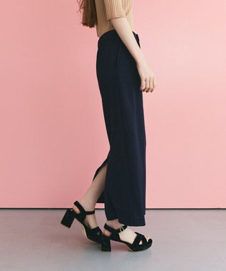 GRACE CONTINENTAL トリアセペンシルラインスカート ネイビー