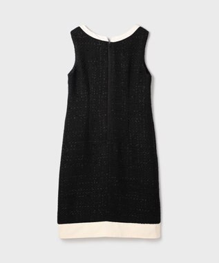 GRACE CONTINENTAL ツイードトリミングワンピース ブラック