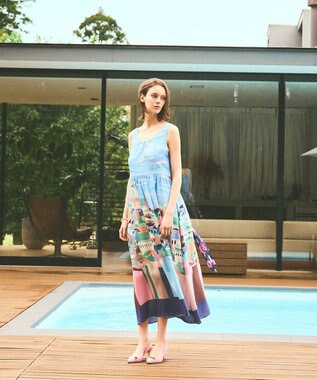 GRACE CONTINENTAL リゾートプリントマキシ マルチ