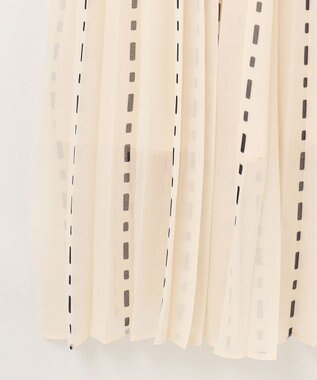 GRACE CONTINENTAL ドットストライププリントワンピース キナリ